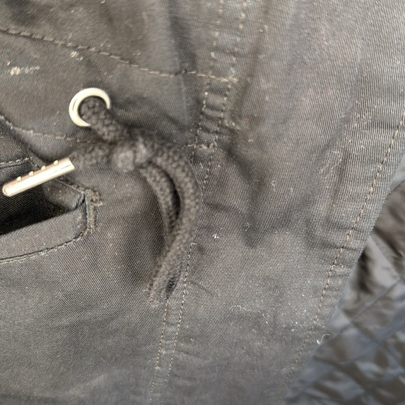 Divided H&M Zip UP & Button Up Black Hooded Coat | SIZE XS - Picture 9 of 10